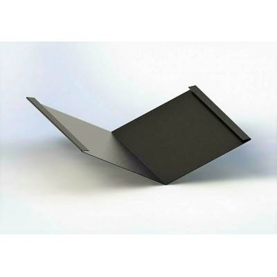 Úžlabí klasik r.š.600mm pozink Lakovaný RAL 8019 šedohnědá s folií dl.2m