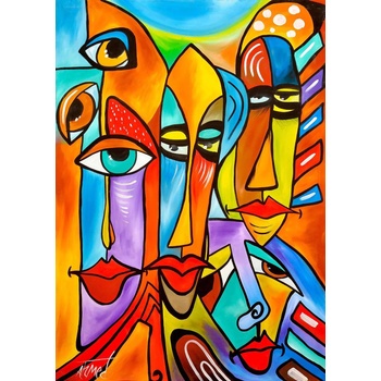 Enjoy - Puzzle Bico Faces - 1 000 piese