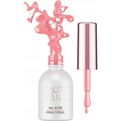 Saute Nails Hybridní lak S139 Pink Coral (Korálově Růžový)