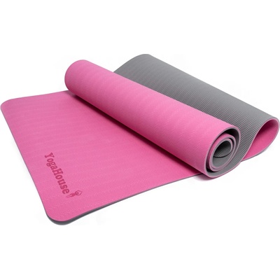 YogaHouse Екологична Постелка за Йога с Чантичка за пренасяне (Розова)