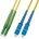 Conneu LC/APC-SC/UPC, Сингъл мод 9-125, Дуплекс, 3мм, 2м (CNFJ-LCASCOS2DYE3mm-2)
