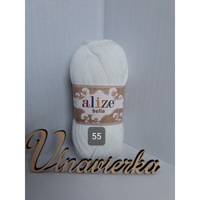 Alize Bella 55 biela 100g