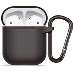 Blueo Калъф за AirPods 1 - течен силиконов защитен калъф - черен