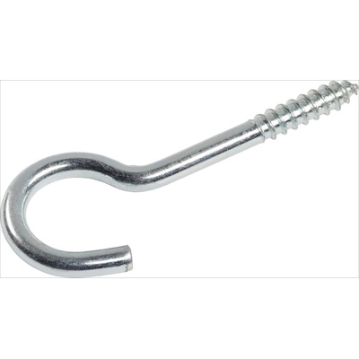 Hák na prádelní šňůru pozinkovaný, 4 ks, pr. 4,8 x 65 mm