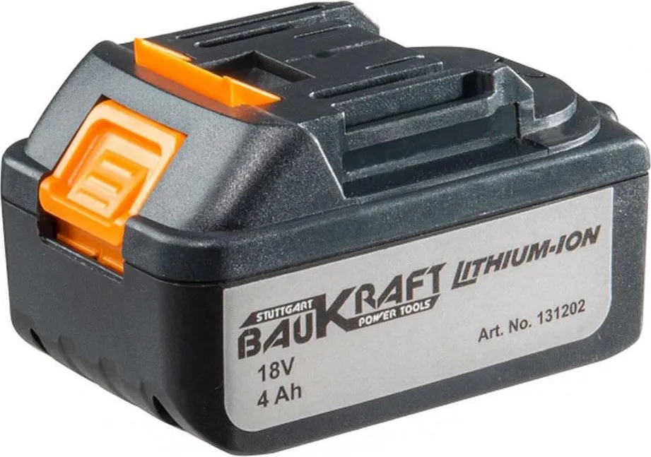 BAUKRAFT Батерия акумулаторна Li-ion, 18V, 4Ah, Baukraft 131202 (131202)