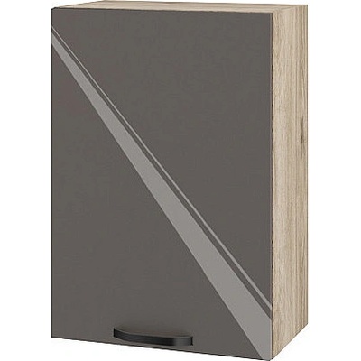 ИРИМ Горен кухненски шкаф Сити АРФ-Антрацит гланц-05-18 50 см