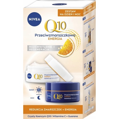 Nivea Q10 Energy denní krém 50 ml + noční krém 50 ml