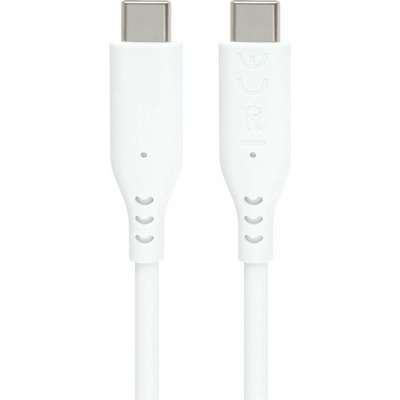 PremiumCord ku31sa15w silikonový USB-C 60W 1,5m bílý