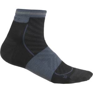 Icebreaker Дамски чорапи за бягане Icebreaker Women's Merino Run+ Ultralight Mini Running socks - Black / Graphite - размер 35-37 (EU) (201-8168-0111)