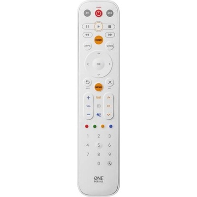 One For All OFA дистанционно управление EazyClean TV3 URC9290 - за телевизор, бяло, лесен за почистване корпус (14998)