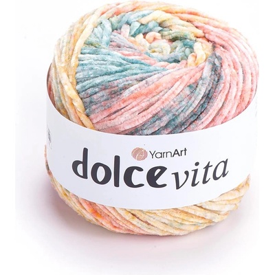 Yarn Art Dolce Vita 3402 zelená žlutá oranžová