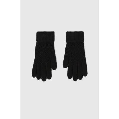 Moodo Черни плетени ръкавици Moodo Moodo | Cheren | ЖЕНИ | ЕДИН РАЗМЕР