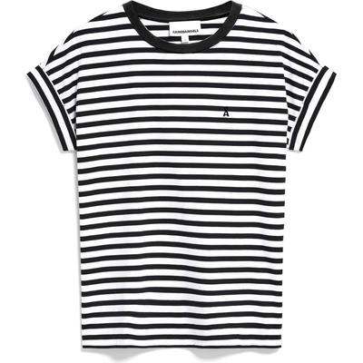Armedangels Дамска тениска ARMEDANGELS Women's Idaara Stripes T-shirt - White / Black - размер XXL (916-2765-0116)