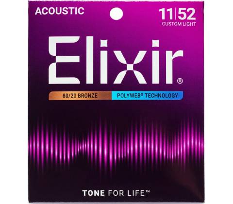 Elixir Polyweb 80/20 Bronze Custom Light
