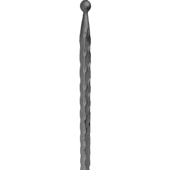 Umakov Tyč s guličkou h350, b15, zdobený 12x12mm B1/05G-A-350