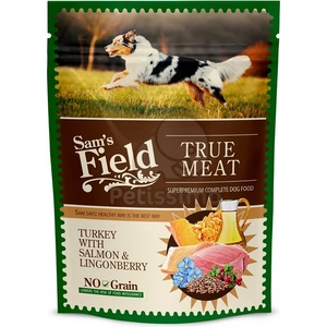 Sam's Field True Meat Turkye with Salmon & Lingonberry в алуминива опаковка 6 x 260 г