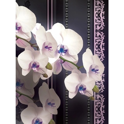 Preinterier Fototapeta panel - PL0119 - Biele kvety vlies - 206cm x 275cm