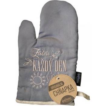 Nekupto Kafetearie Začni každý den s úsměvem dárková chňapka 28 x 16 cm