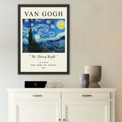 ASIR Obraz v rámu Van Gogh HVĚZDNÁ NOC