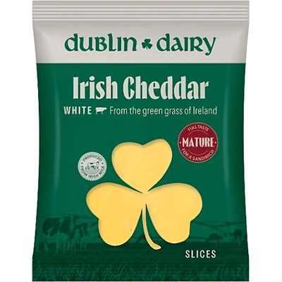 Dublin Dairy Irish Cheddar White Mature plátky 150 g