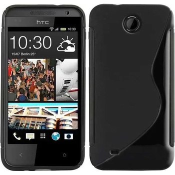 Калъф за HTC Desire 300 силиконов гръб S-line черен