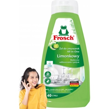 Gel do myčky Frosch - All In One, limetka 650 ml