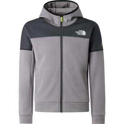 The North Face Детско яке за тренировка The North Face Kid's Mountain Athletics Full Zip Hoodie Training jacket - Anthracite Grey / Transcendent Grey (704-5980-0114)