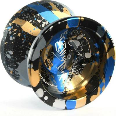 c3yoyodesign Epiphanion William Chow signature yo-yo Splash černá + světle modrá + zlatá