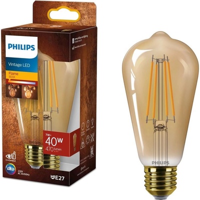 Philips Philips LED Žiarovka VINTAGE ST64 E27/7W/230V 1800K P6366