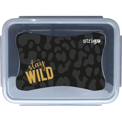 Strigo Box na svačinu Stay Wild černý