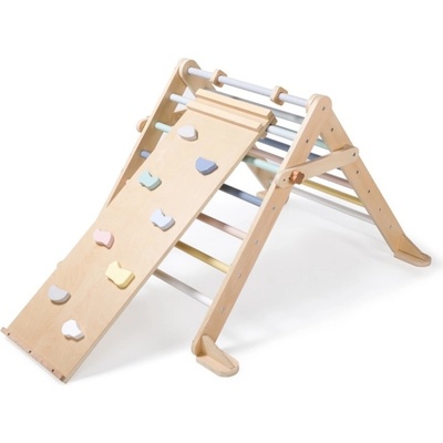 EliNeli rostoucí montessori Piklerové trojúhelník 68 cm s prknem 2 v 1 set pastel – Zboží Dáma