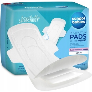 Canpol babies Postpartum Pads With Wings pôrodnícke vložky na deň 10 ks