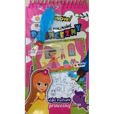 WOW Vodní malování PRINCEZNY znovu použitelné omalovánky