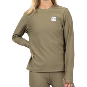 Eivy Дамска долна блуза с дълъг ръкав Eivy Women's Versa Loose Fit Rib Top Longsleeve - Olive - размер XXL (114-3623-0217)