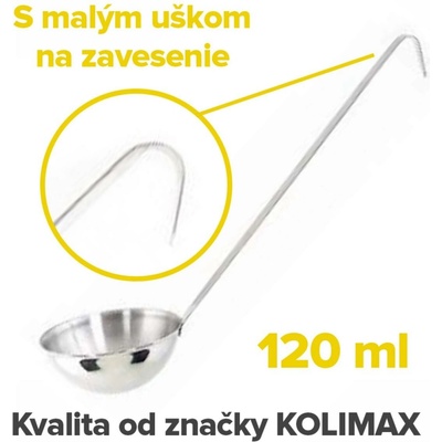 Naberačka kuchynská nerez 8cm/120ml, dĺžka 28cm, kolimax