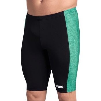 arena Men's Abstract Tiles Chlorine Resistant UV Protection Eco-Friendly Jammers - Black Green