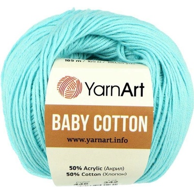 YarnArt Baby Cotton 446 azúrově modrá