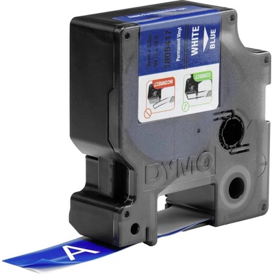 etikety DYMO IND RHINO 1805417 vinyl Farba pásky: modrá Farba písma:biela 19 mm 5.5 m