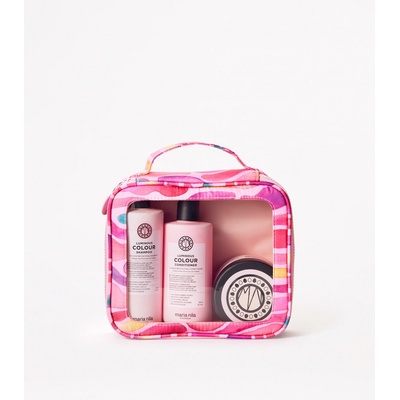 Maria Nila Luminous Colour Beauty Bag šampon 300 ml + kondicionér 300 ml + šampon 100 ml + kondicionér 100 ml dárková sada