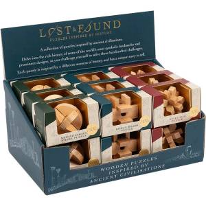 Professor Puzzle Логически дървен 3D пъзел Professor Puzzle - Древни цивилизации, асортимент (LOS11543)