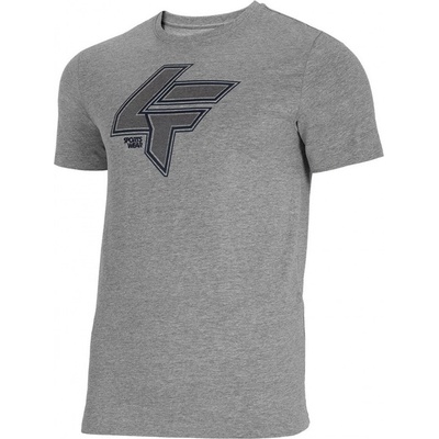4F pánske tričko H4L21-TSM010 grey melange