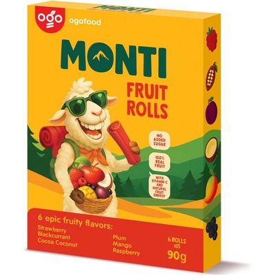 Monti ovocná trubička mix 90 g