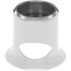 Bergeon Лупа Bergeon 2611-TB-2 с биконвексен обектив, бяла, увеличение 5x