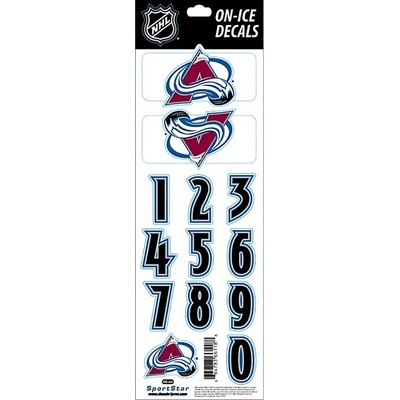 Sport Star Nálepky na prilbu Colorado Avalanche NHL Decals