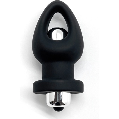 Woomy Orny Vibrating Silicone Plug Black