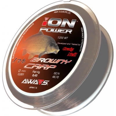 AWA-Shima Ion Power Brown Carp 1200 m 0,286 mm 10,2 kg