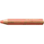 STABILO Цветни моливи, кръгли, плътни, STABILO "Woody 3 в 1 Pastel", пастелно червено 880/301 (880/301)
