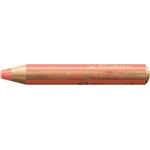 STABILO Цветни моливи, кръгли, плътни, STABILO "Woody 3 в 1 Pastel", пастелно червено 880/301 (880/301)