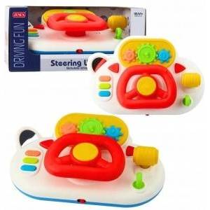 LEAN Toys Simulator Driving For Kids Interactive Steering Wheel Lights Sounds