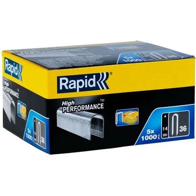 Spony RAPID 36, 14 mm, DP, sponky do sponkovačky, spony na káble, bal. 5000 ks
